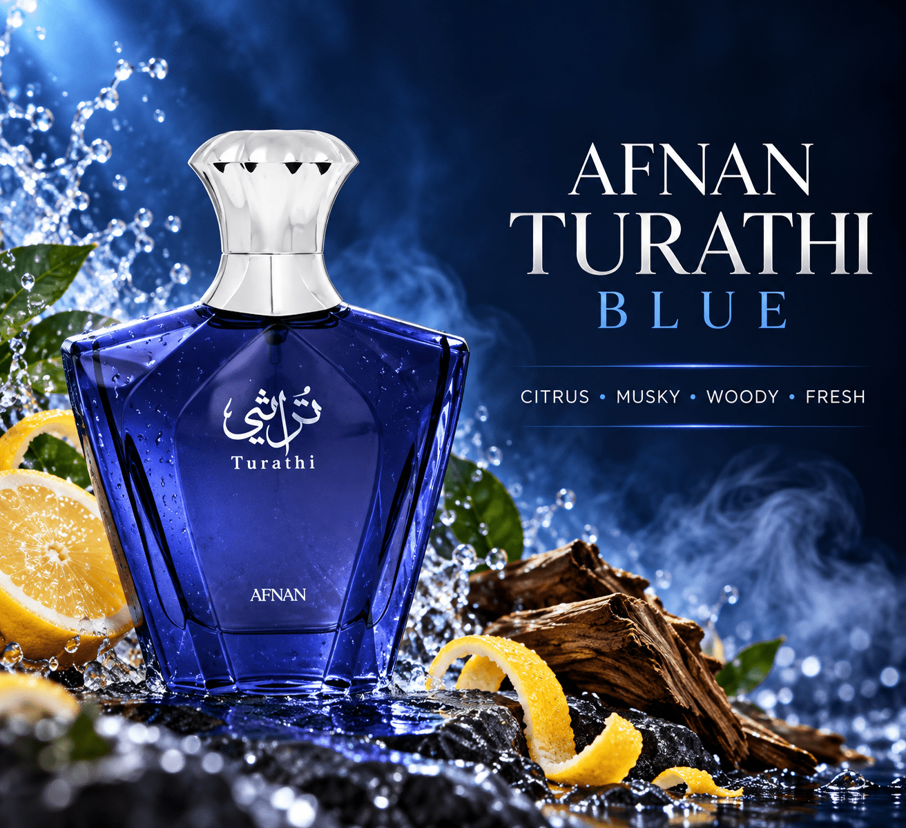 香水(男性用) AFNAN Turathi Blue Eau de Parfum 90ML Afnan Turathi Blue Eau de Parfum 90ml 3.0 fl oz – Ski's Scent-sations