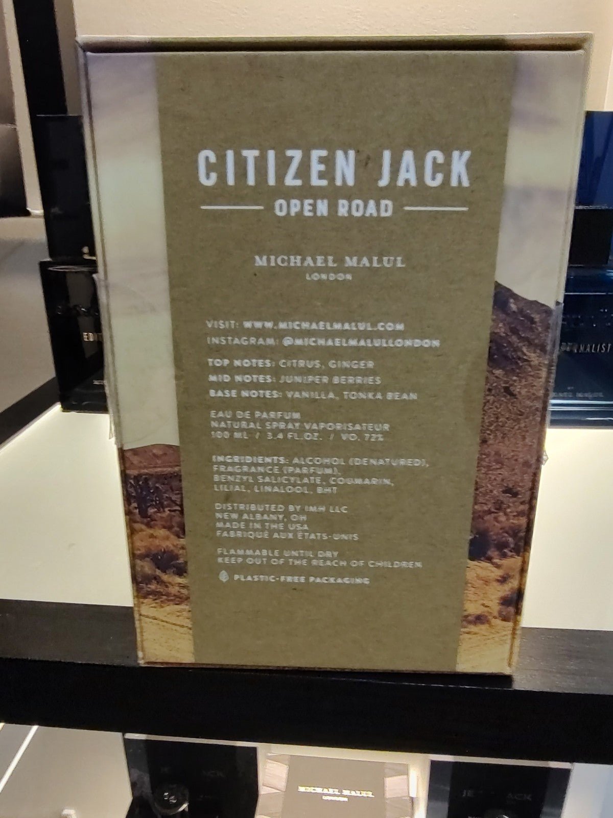 Michael Malul Citizen Jack Open Road Eau de Parfum Spray 100ml 3.4oz - Ski's Scent-sations