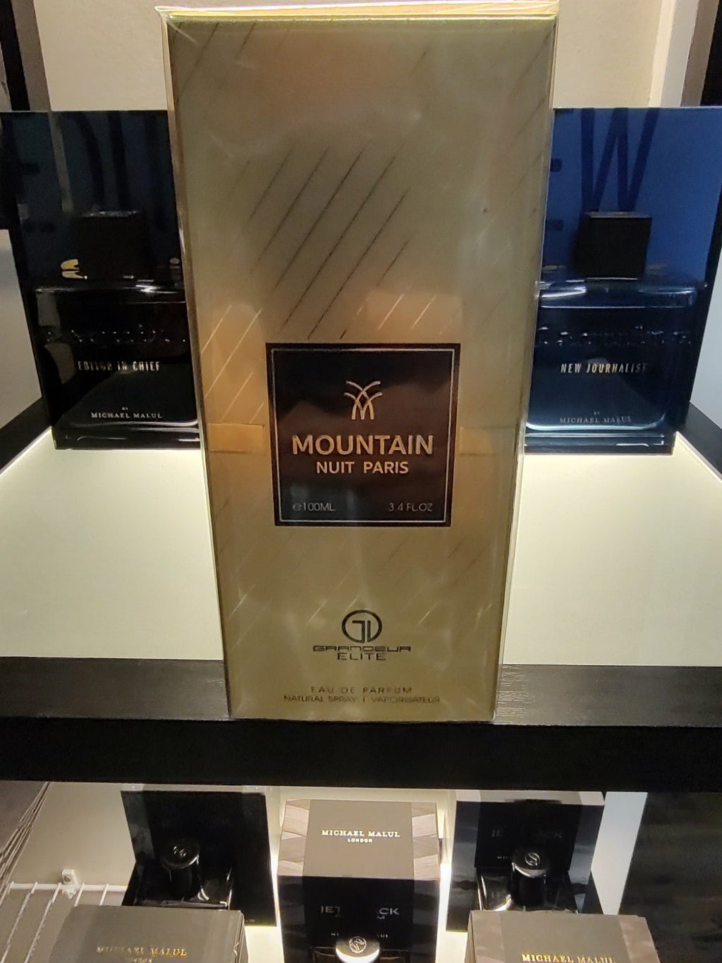 Grandeur Elite Mountain Nuit Paris Eau de Parfum Spray 100ml 3.4oz Regular Size