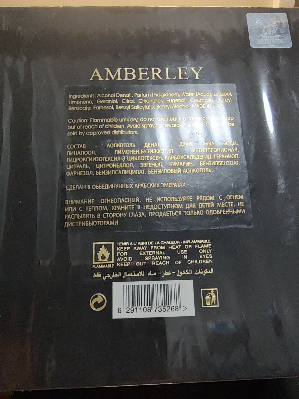Maison Alhambra Amberley Pur Oud Eau de Parfum Spray Oud 100ml 3.4 fl oz