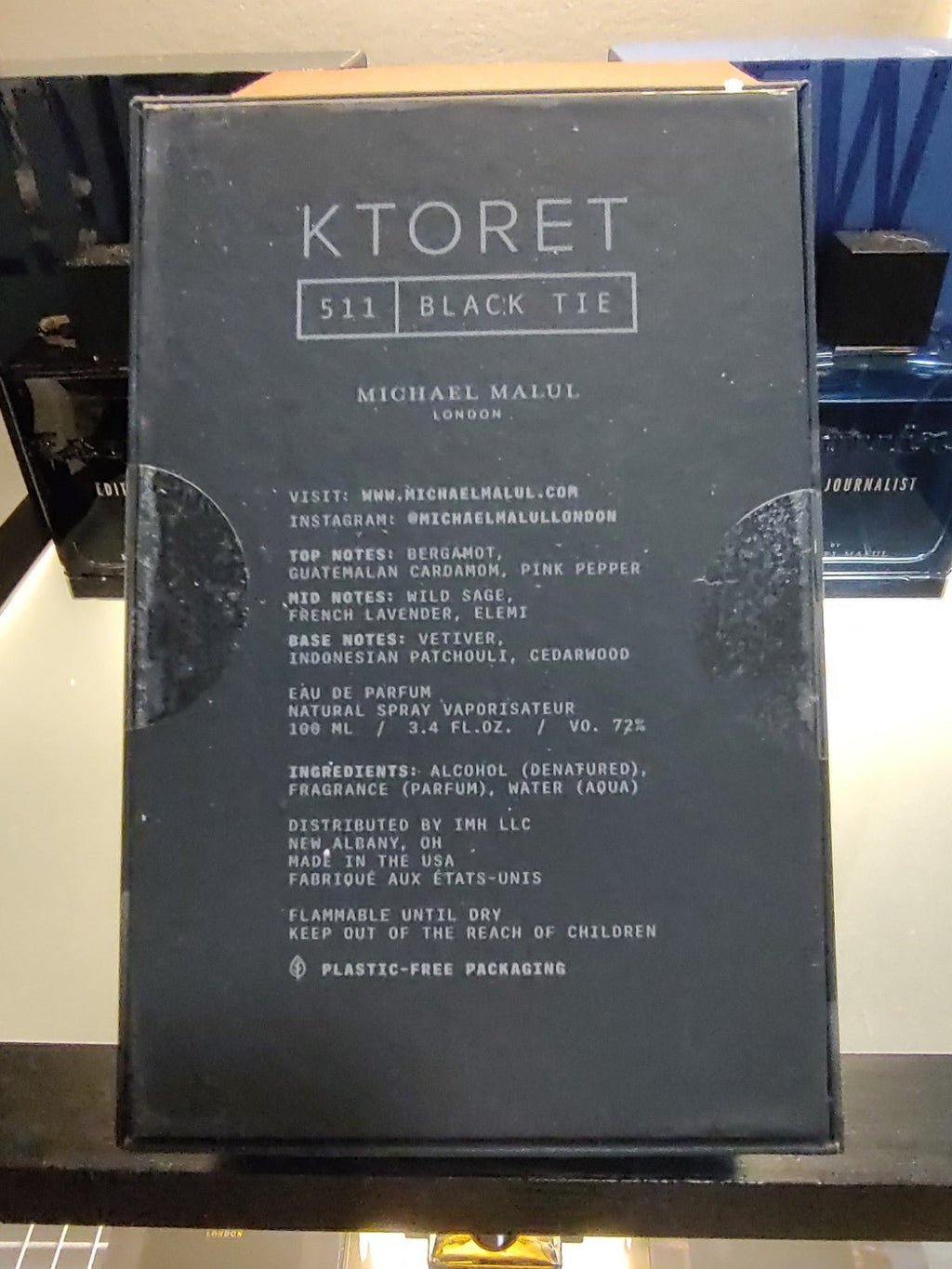 Michael Malul Ktoret 511 Black Tie Eau de Parfum Spray 100ml 3.4 fl oz