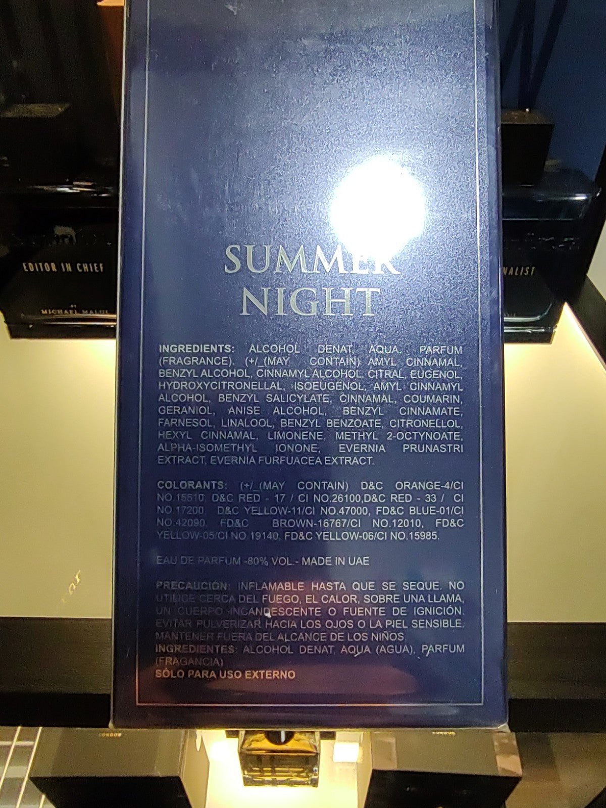 Milestone Perfumes Summer Night Eau de Parfum Spray 100ml 3.4 fl oz