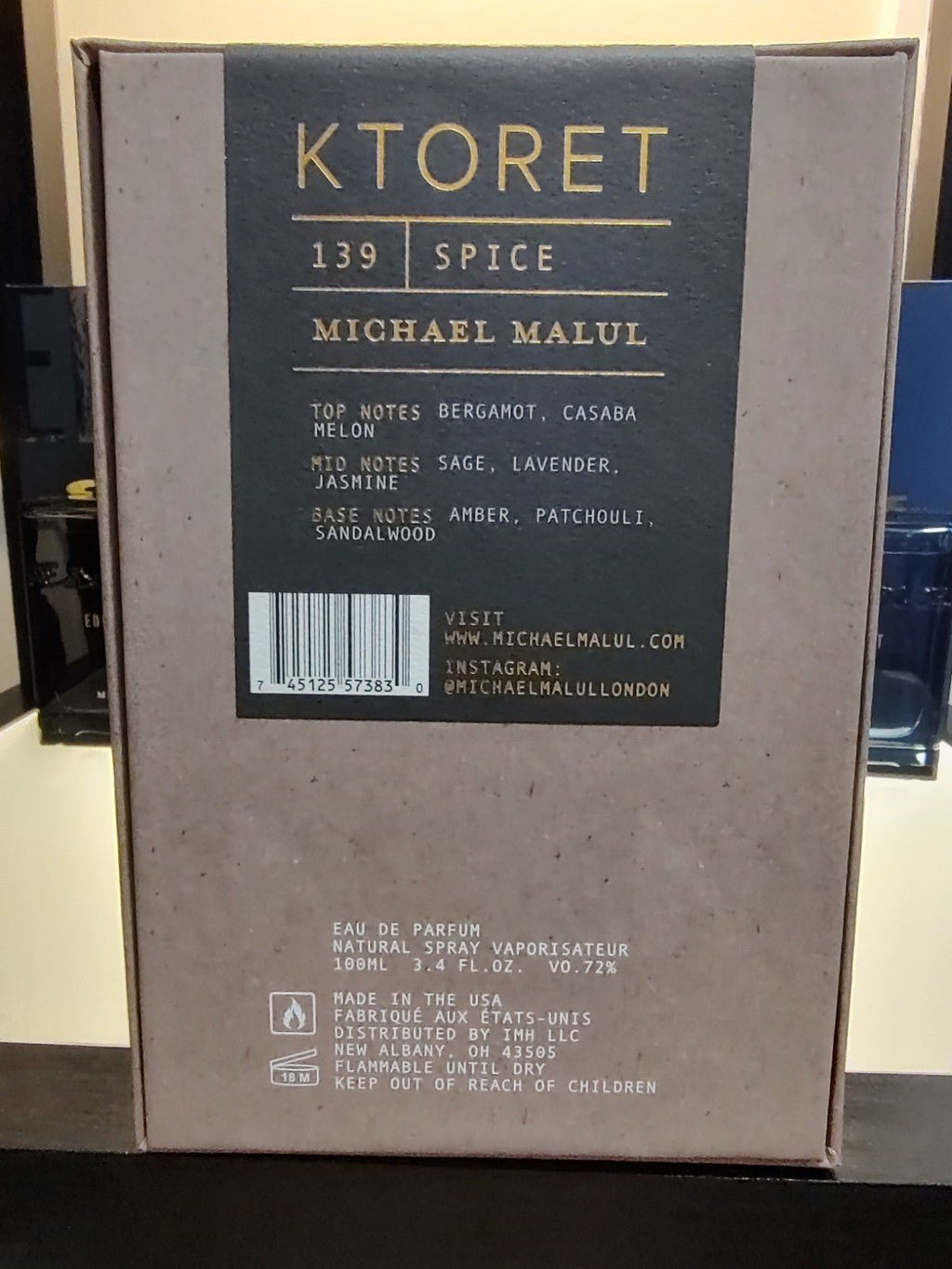 Michael Malul Ktoret Spice Eau de Parfum 100ml 3.4 fl oz Unisex