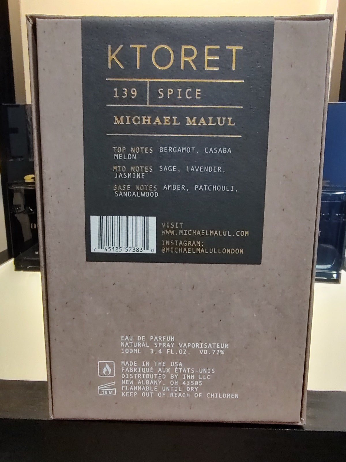 Michael Malul Ktoret Spice Eau de Parfum 100ml 3.4 fl oz Unisex