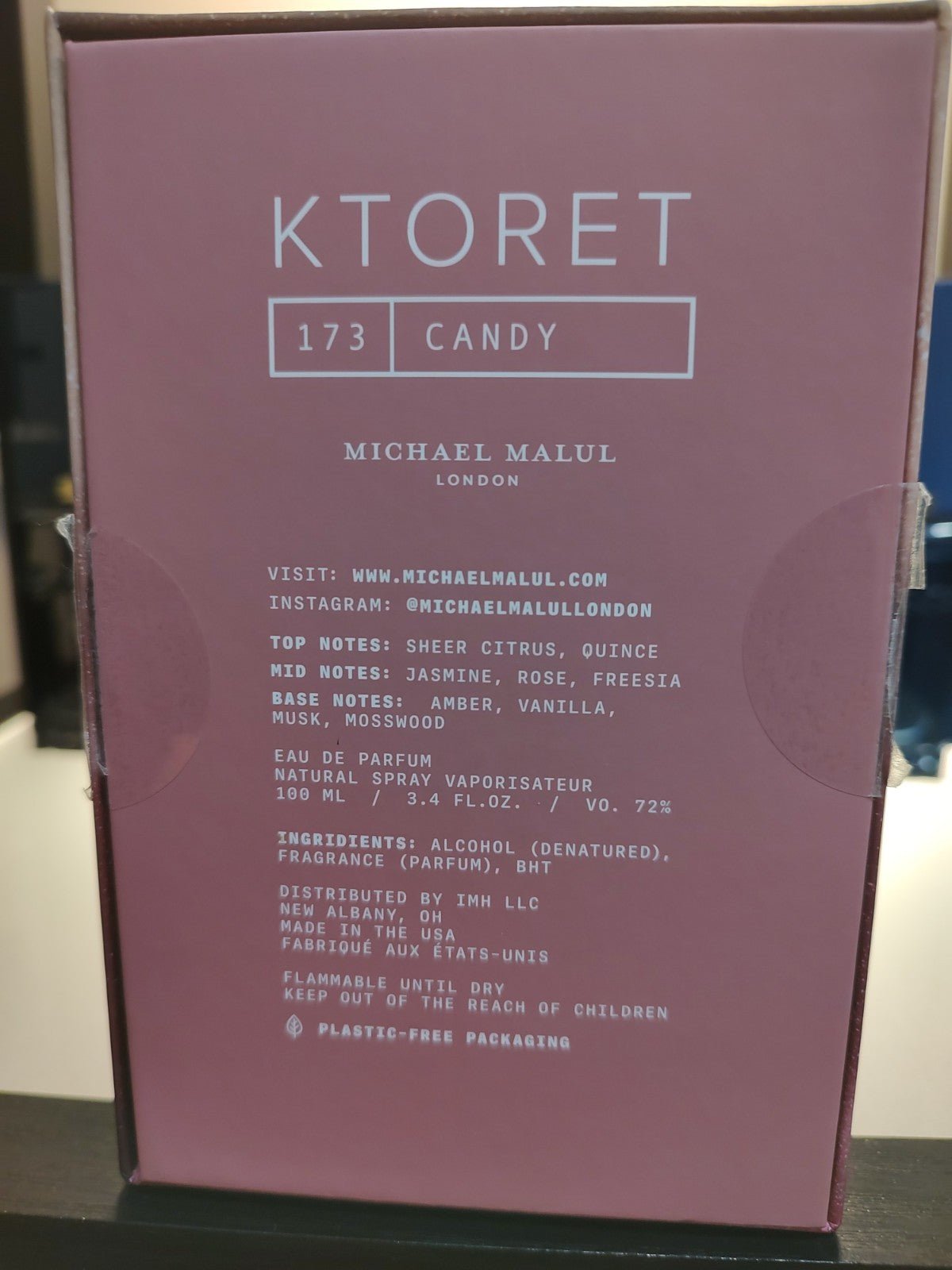 Michael Malul Ktoret 173 Candy Eau de Parfum 100ml 3.4 fl oz