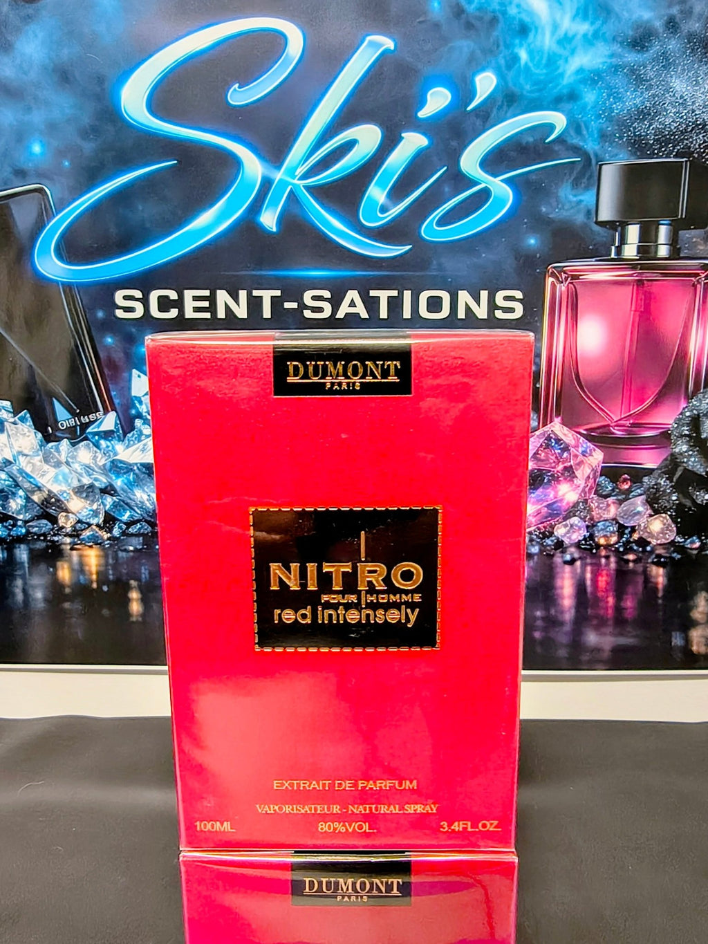 Nitro Red Intensely by Dumont Extrait De Parfum 100ml 3.4 Fl oz