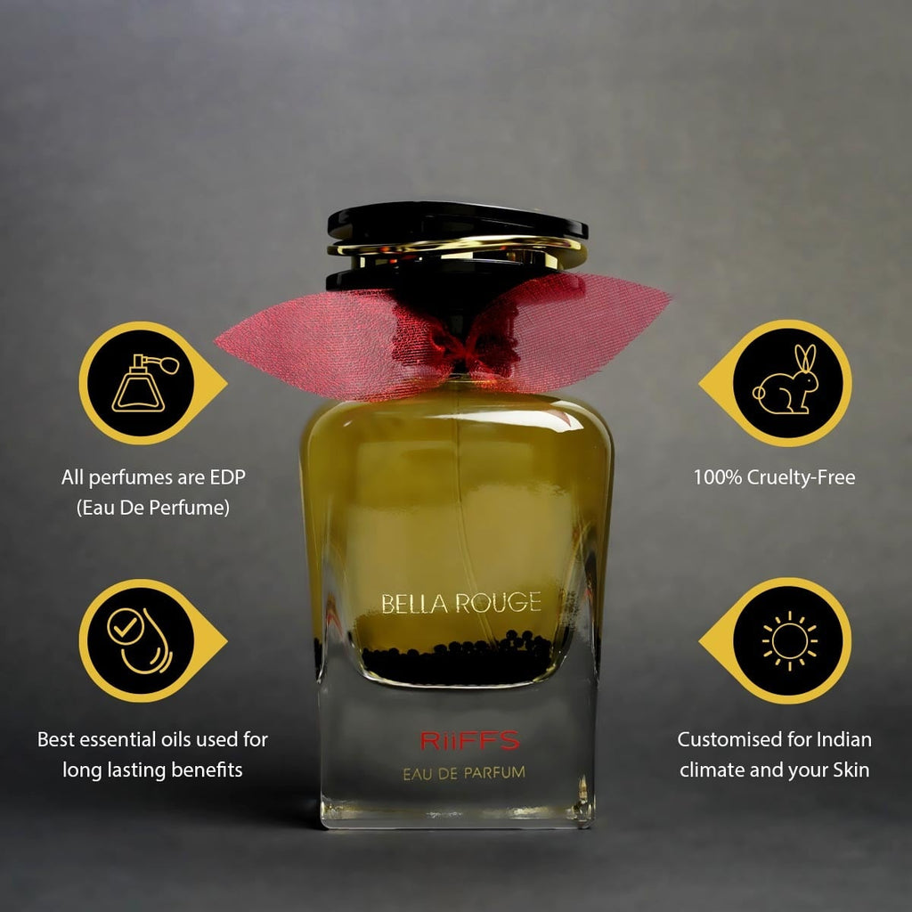 Riiffs Bella Rouge Eau De Parfum 100ml 3.4 Fl oz