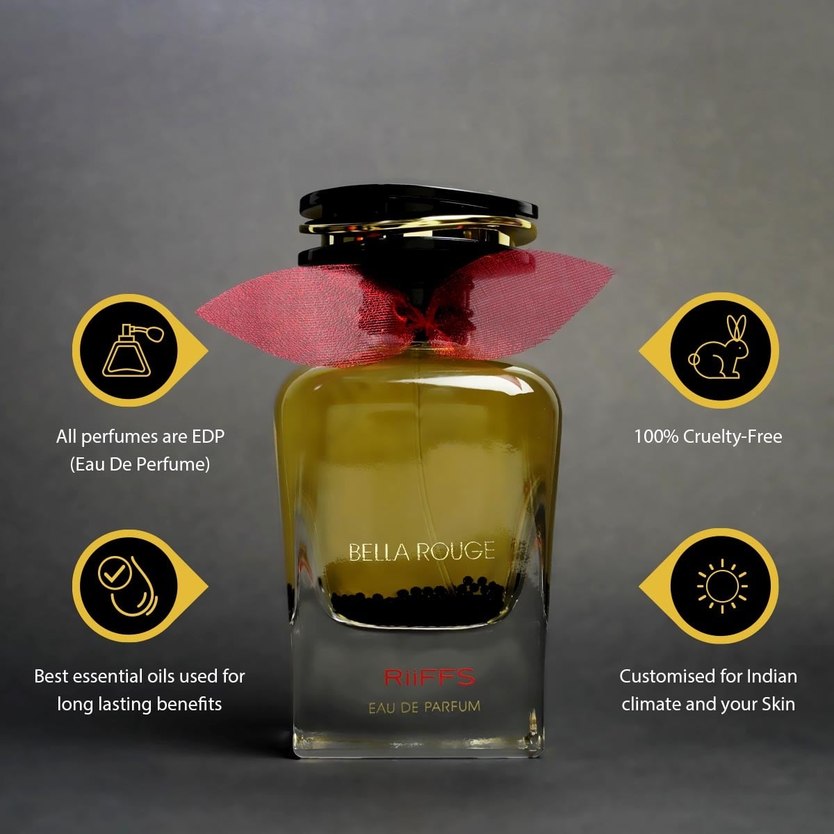 Riiffs Bella Rouge Eau De Parfum 100ml 3.4 Fl oz
