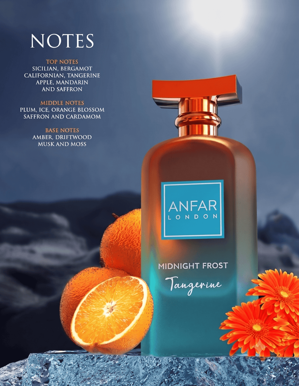 Anfar Midnight Frost Tangerine Extrait De Parfum 100ml