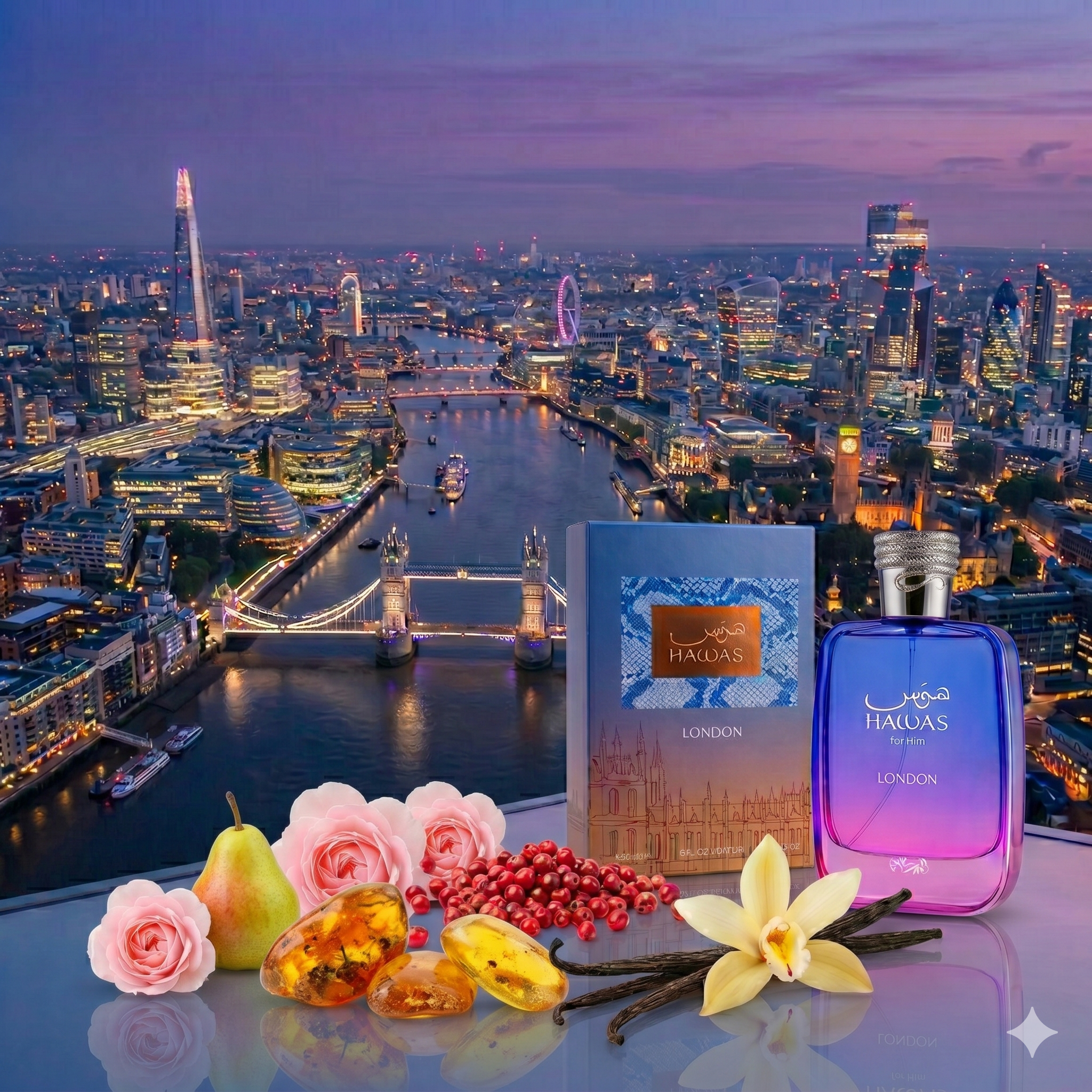 Rasasi Hawas London Eau De Parfum 100ml 3.4 Fl oz