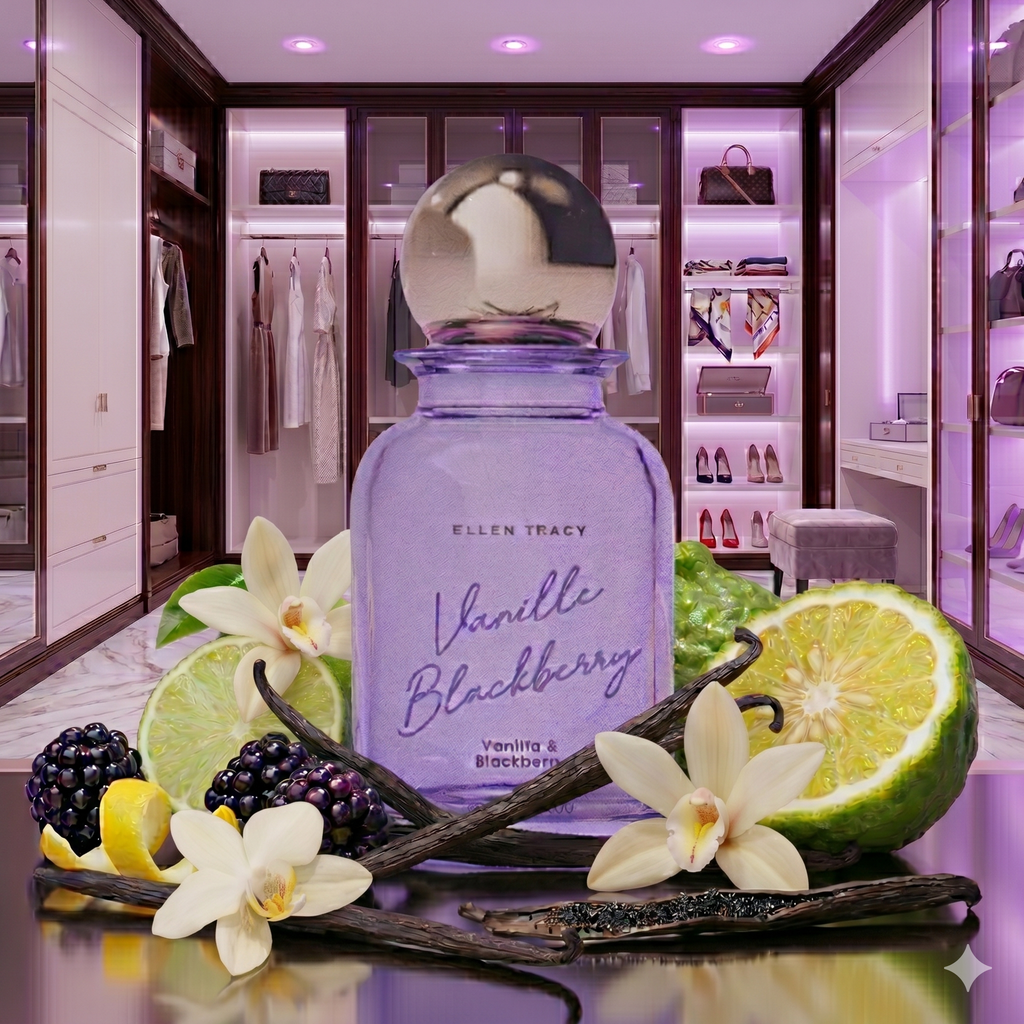 Ellen Tracy Vanilla Blackberry Eau De Parfum 100ml 3.4 Fl oz