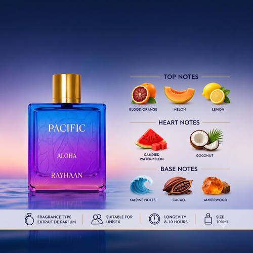 Rayhaan Pacific Aloha Eau De Parfum 100ml – Ski's Scent-sations