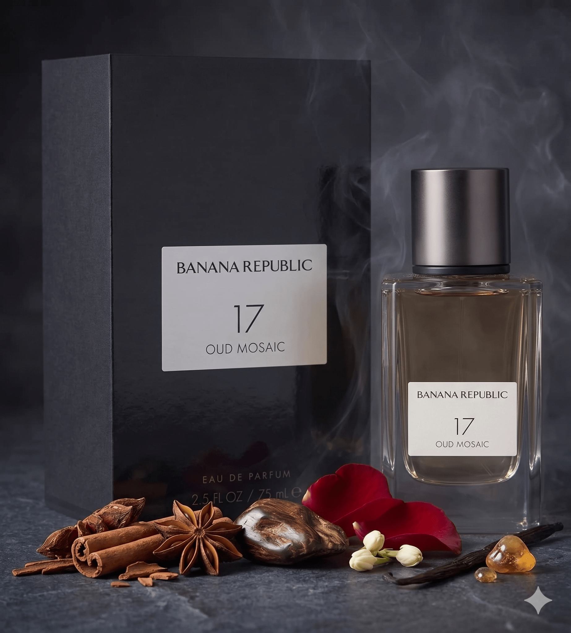 Banana Republic 17 Oud Mosaic Eau De Parfum 75ml 2.5 Fl oz