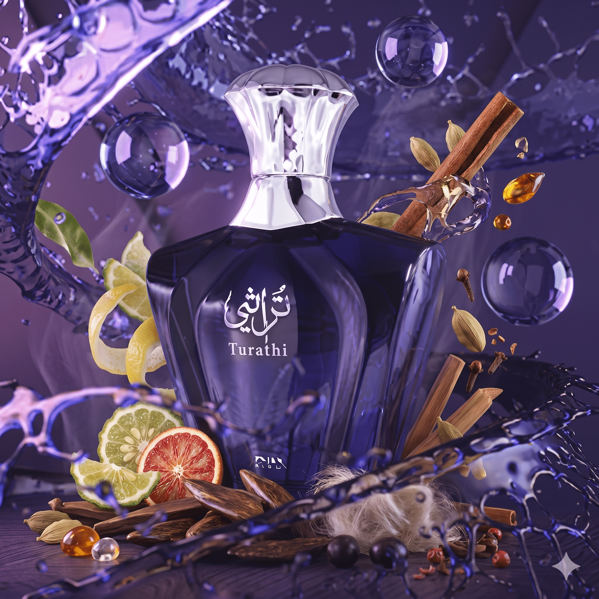 Afnan Turathi Blue Eau De Parfum 90ml 3.0 Fl oz