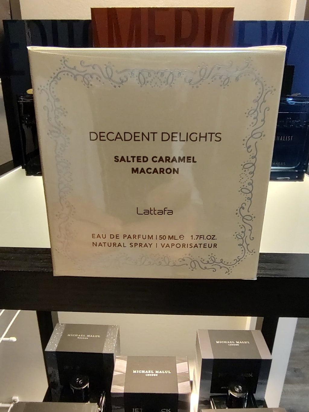 Lattafa Decadent Delights Salted Caramel Macaron EDP 1.7 Fl oz 50ml - Ski's Scent-sations