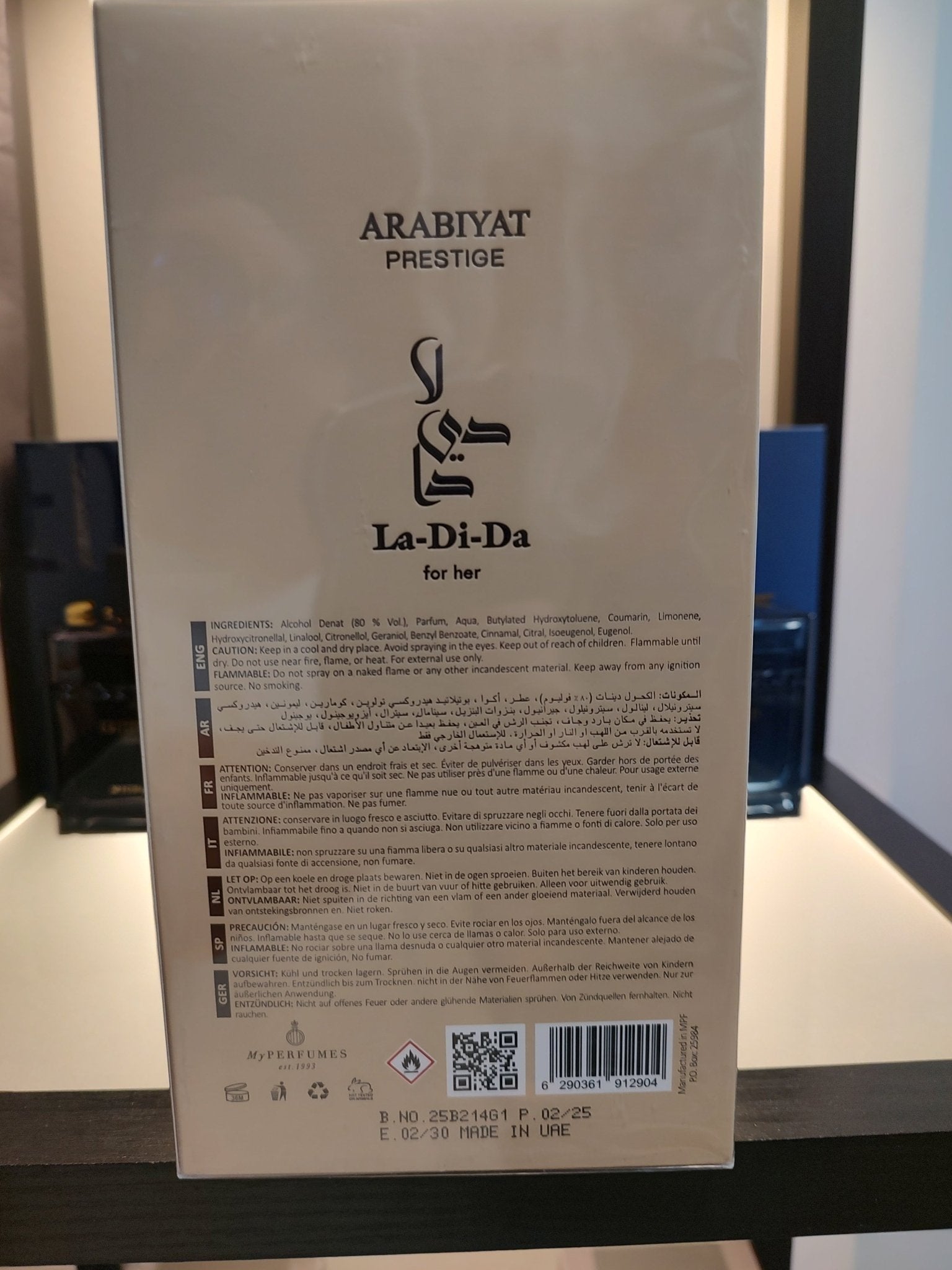 Arabiyat Prestige La Di Da for Her EDP 100ml 3.4 Fl oz