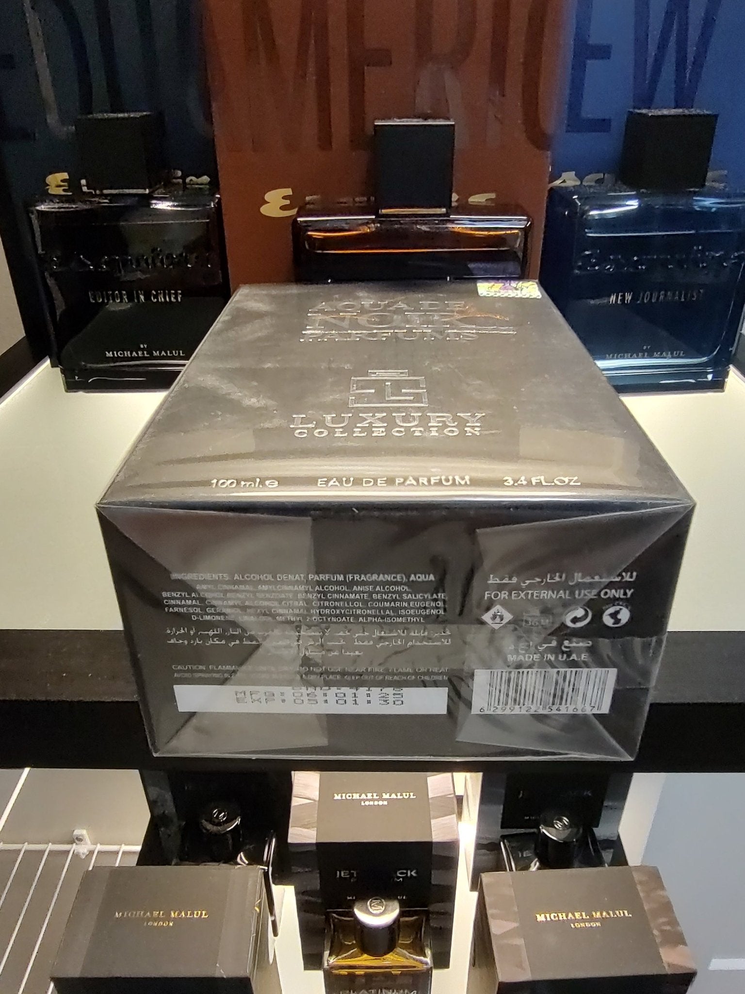 Khalis Luxury Collection Aqua De Noir EDP 100ml 3.4 Fl oz
