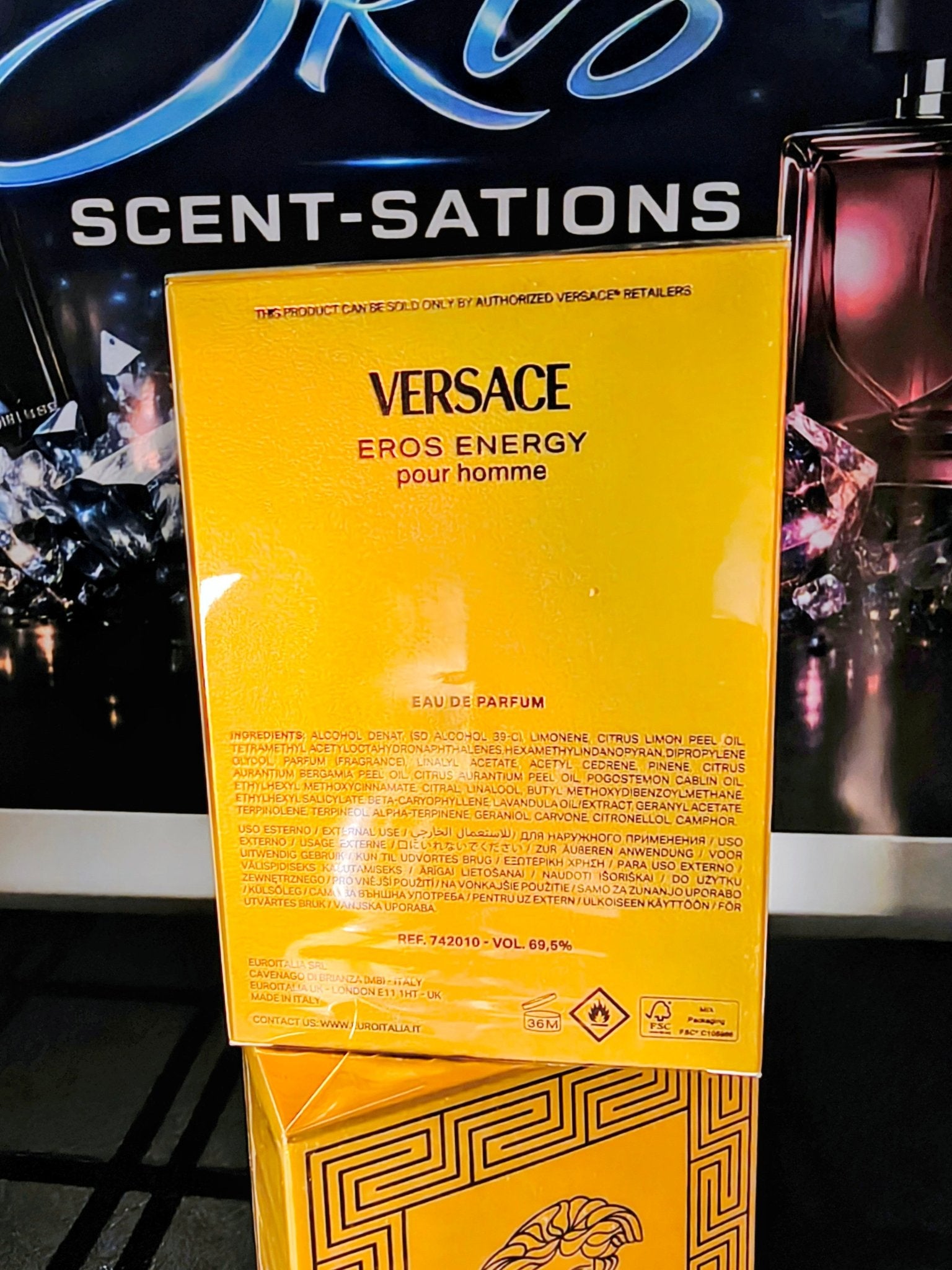 Versace Eros Energy Pour Homme Eau De Parfum 100ml 3.4 Fl oz