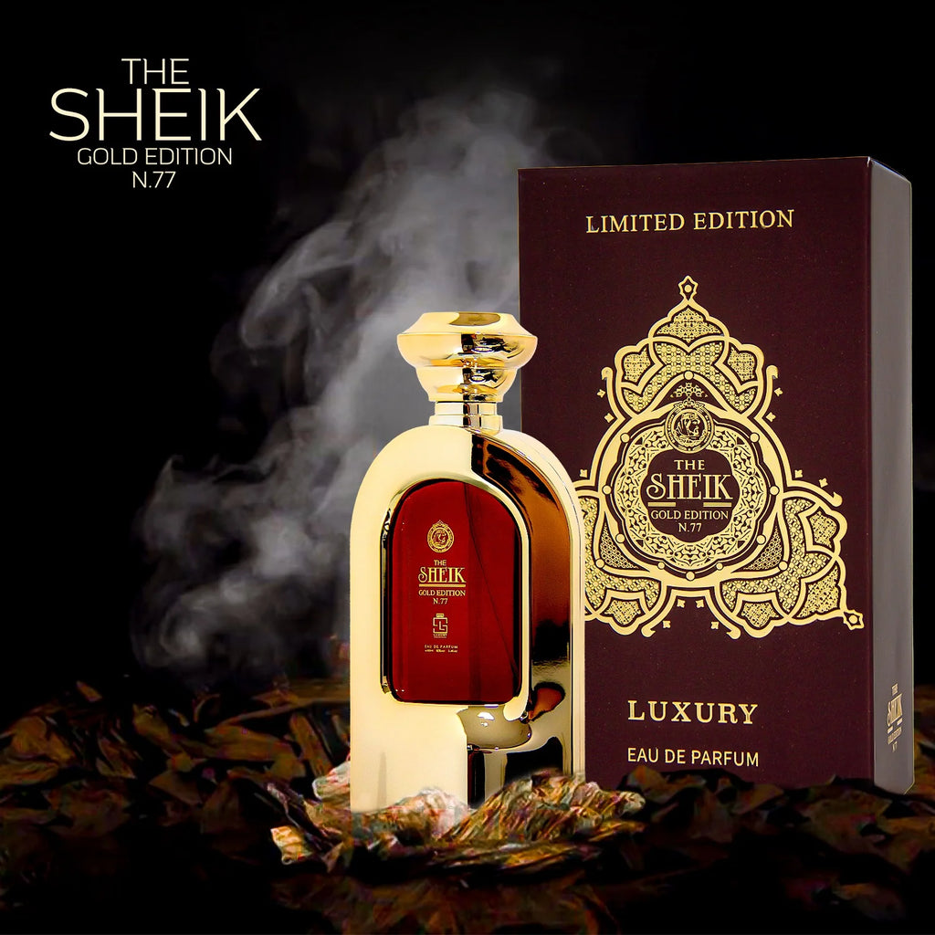 Khalis Luxury The Sheik Gold Edition N.77 EDP 100ml 3.4 Fl oz - Ski's Scent-sations