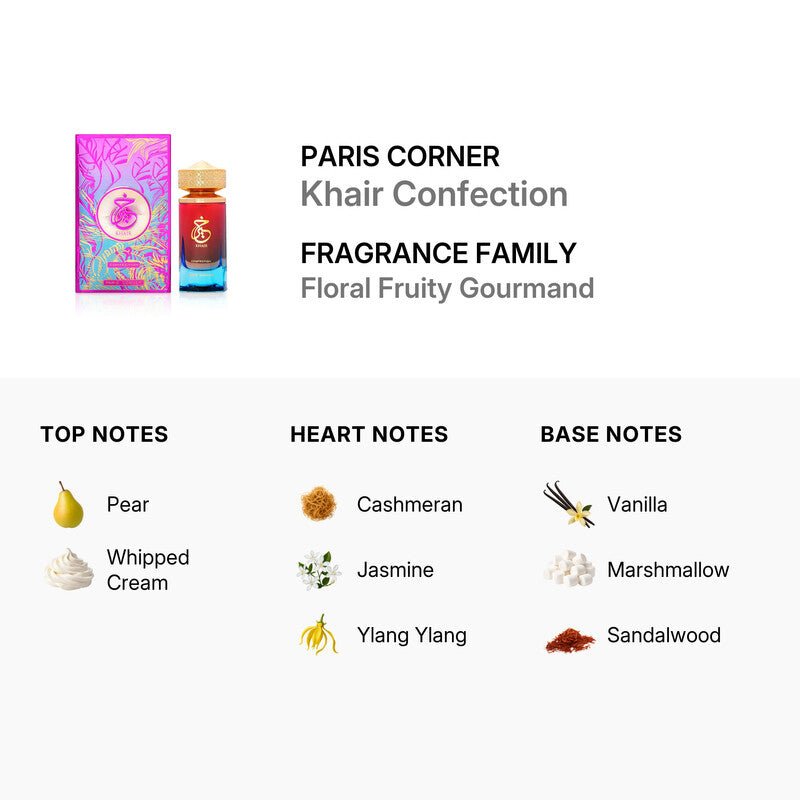 Paris Corner Khair Confection Eau De Parfum 100ml 3.4 Fl oz