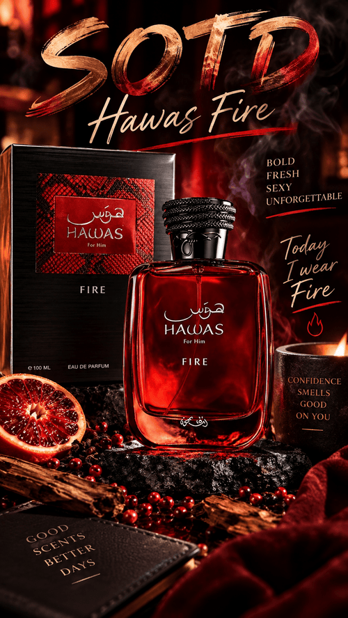 Rasasi Hawas Fire Eau De Parfum 100ml - Fragrance for Men – Ski's