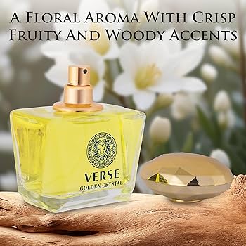 Verse Golden Crystal Eau De Parfum 100ml 3.4 Fl oz
