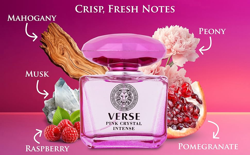 Verse Pink Crystal Intense EDP 100ml 3.4 Fl oz